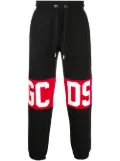 GCDS logo print track pants - Black