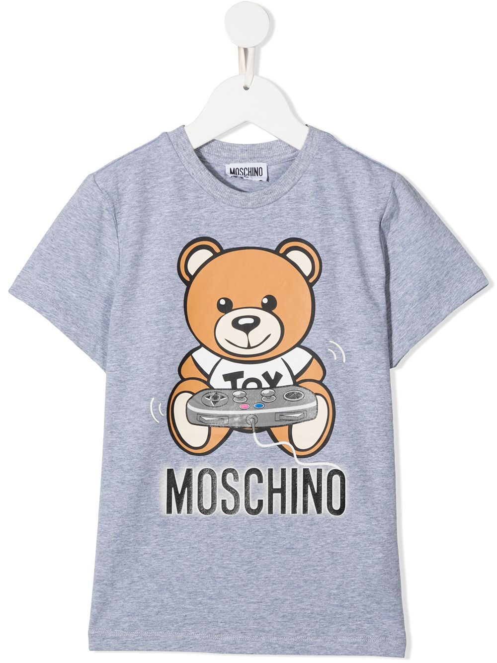 фото Moschino kids футболка с принтом