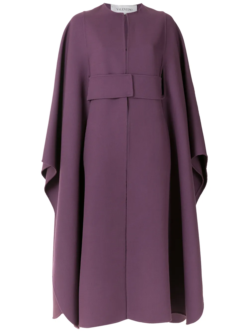 Valentino Garavani capa midi drapeada | morado | Image 1