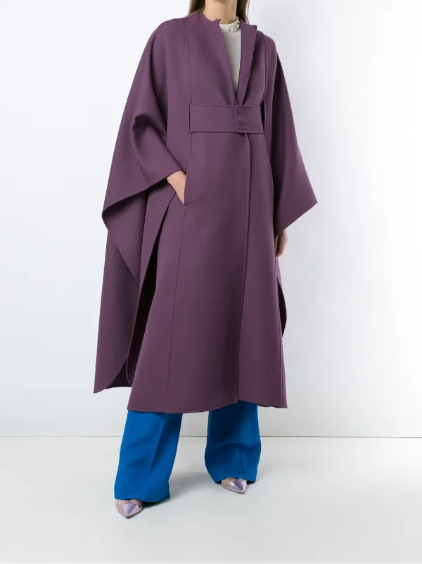 Valentino Garavani ドレープ ケープ | パープル | FARFETCH JP