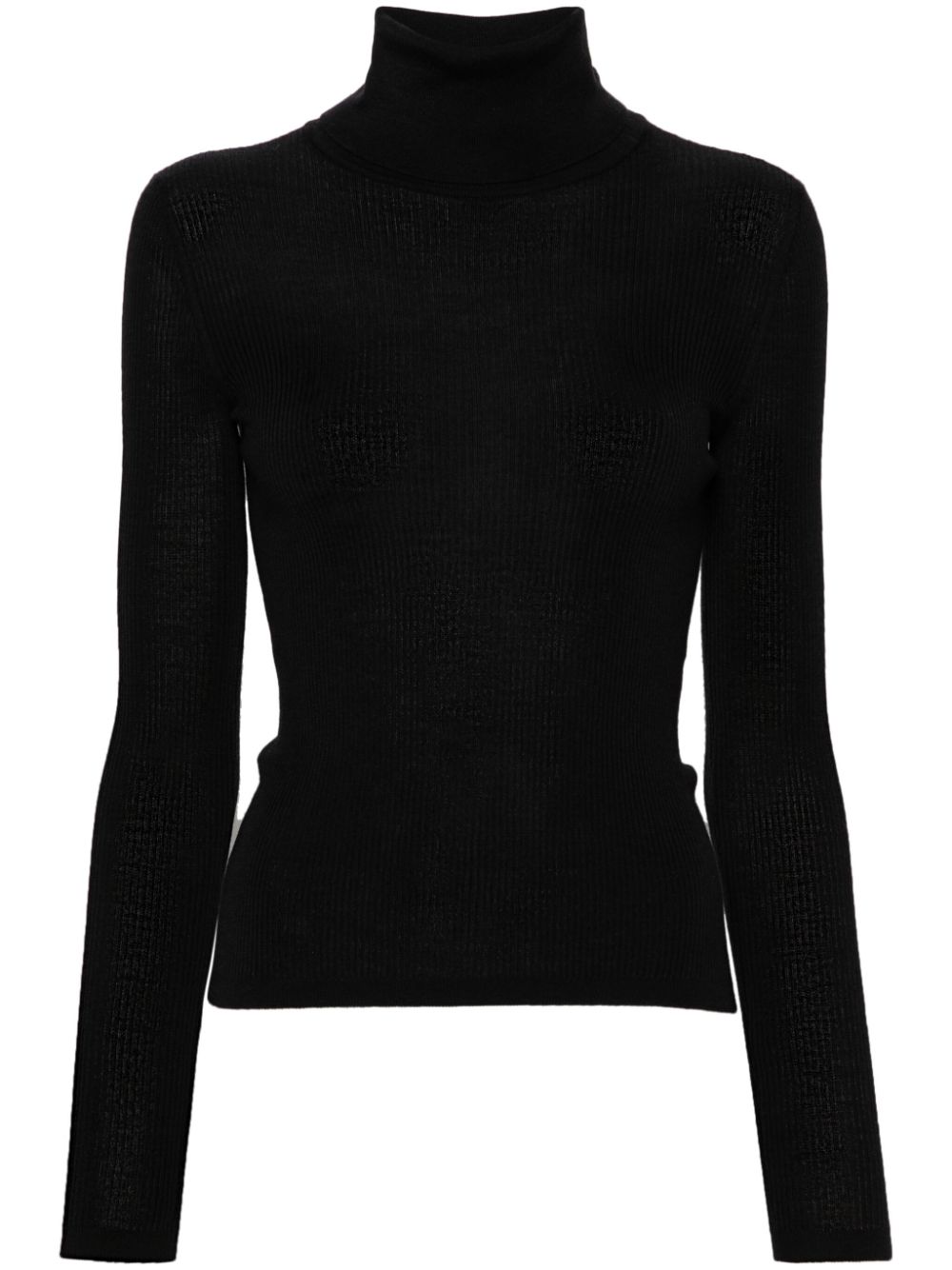 Saint Laurent fine-ribbed sweater - Black