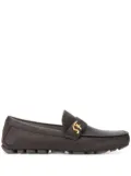Ferragamo signature round toe loafers - Brown