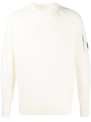 cp company white jumper