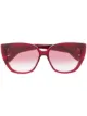 Image 1 of Alexander McQueen Eyewear cat eye frame gradient sunglasses