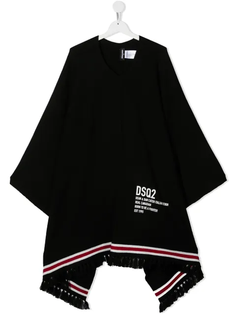 Dsquared2 Kids كيب بشراشيب وطبعة شعار الماركة