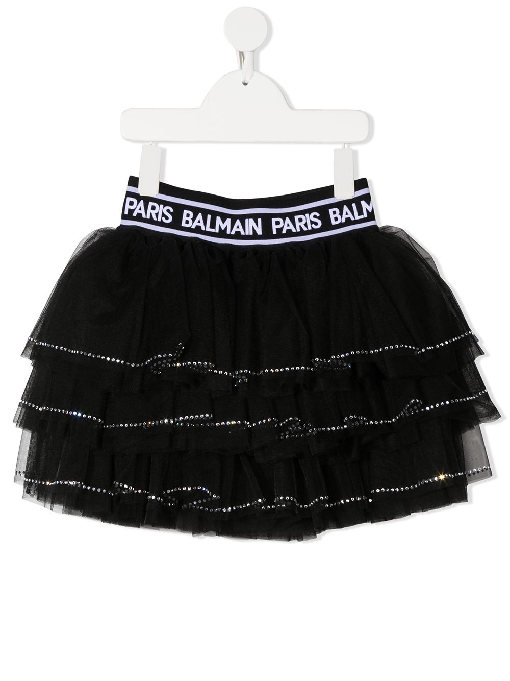 фото Balmain kids пышная юбка с кристаллами