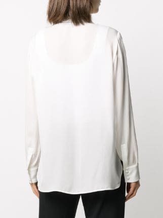 sheer long-sleeved shirt展示图