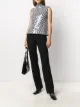 الصورة 2 من Emporio Armani بنطال هاي ويست بقصة مستقيمة