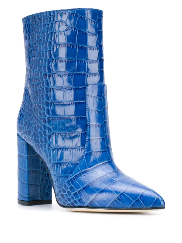 paris texas blue croc boots