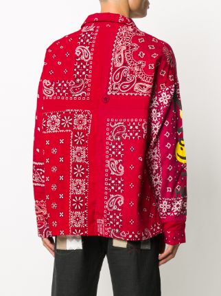 paisley-print long-sleeved shirt展示图