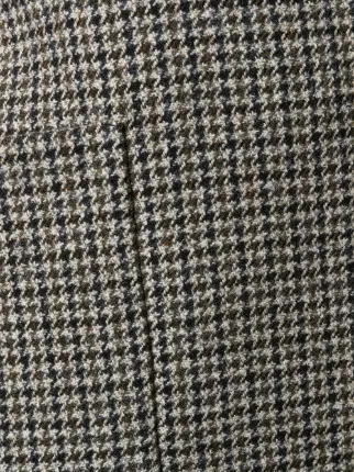 tie-waist houndstooth coat展示图