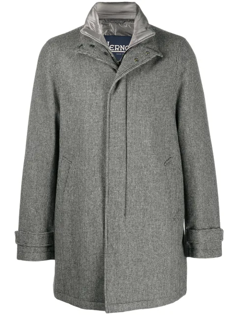 herno herringbone overcoat