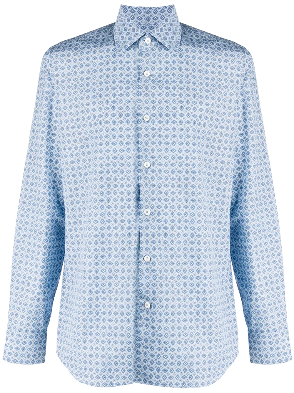 chemise à motif géométrique