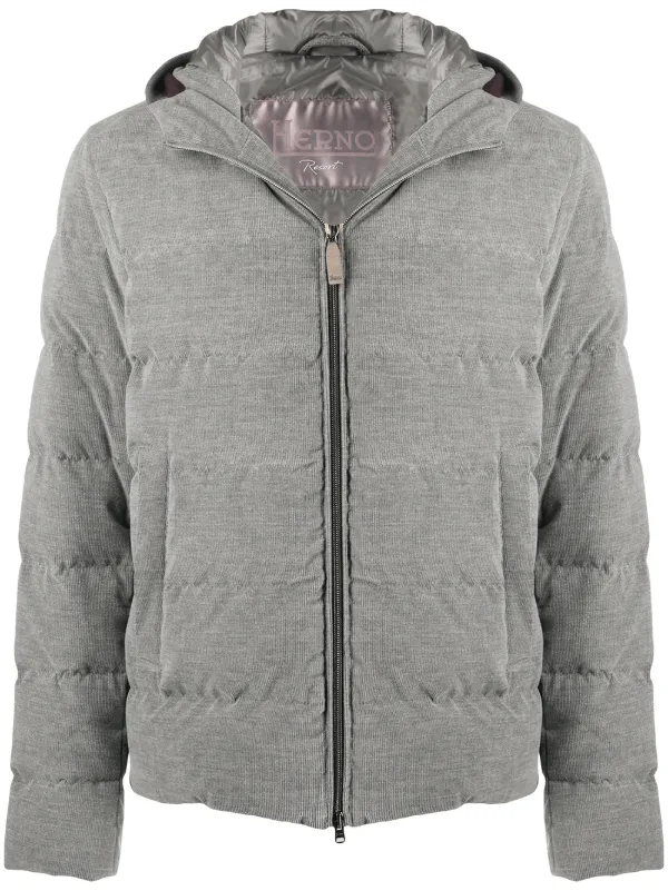 herno hooded padded jacket