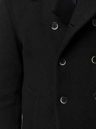 long-sleeved double buttoned coat展示图
