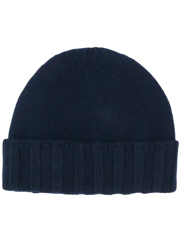 Drumohr Chunky Knit Beanie in Blue