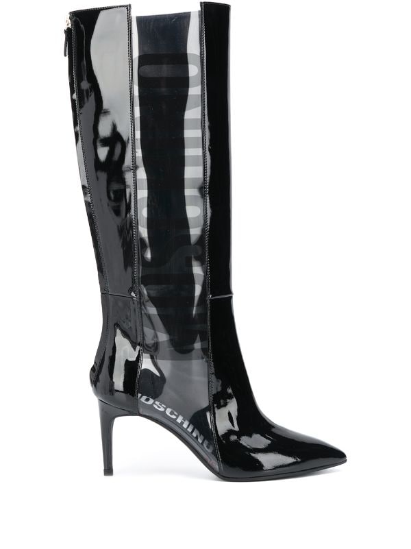 moschino knee high boots