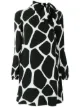 الصورة 1 من Valentino giraffe print silk mini dress