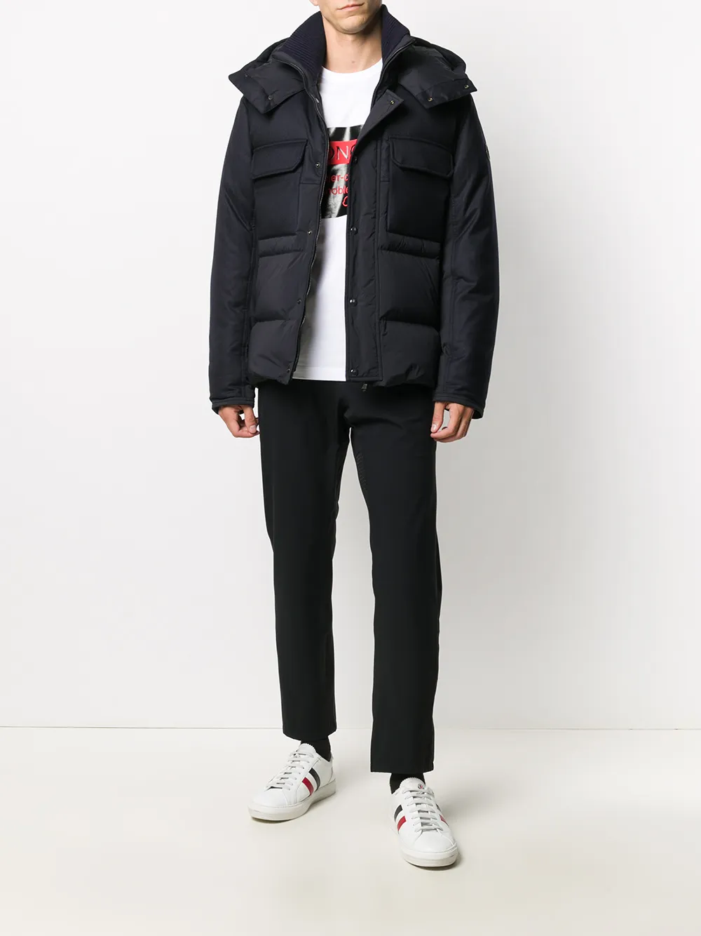фото Moncler пуховик с карманами