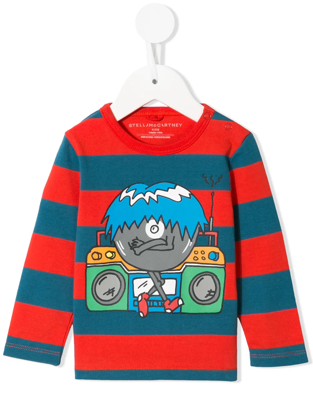 

Stella McCartney Kids playera Music Monster - Azul