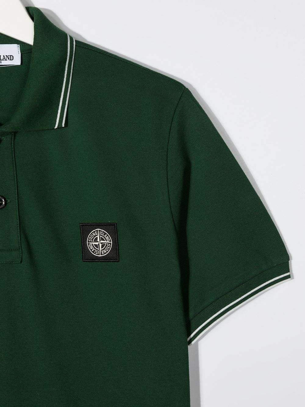 фото Stone island junior рубашка поло с нашивкой-логотипом