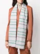 الصورة 2 من Paul Smith وشاح بأطراف منسلة وطبعة خطوط