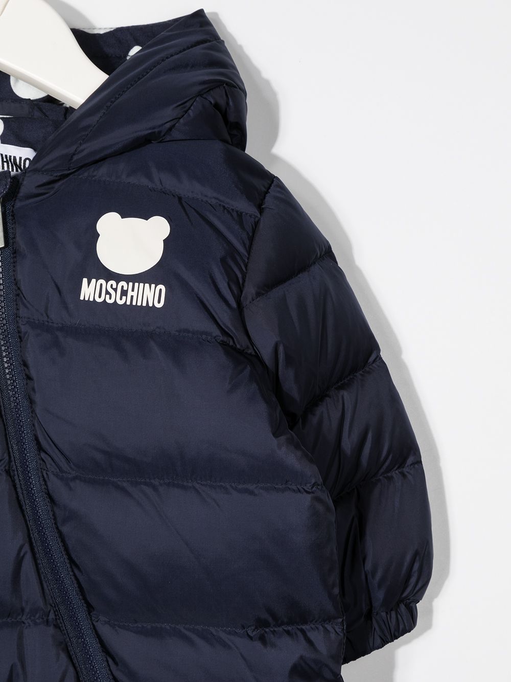 фото Moschino kids дутый комбинезон с логотипом