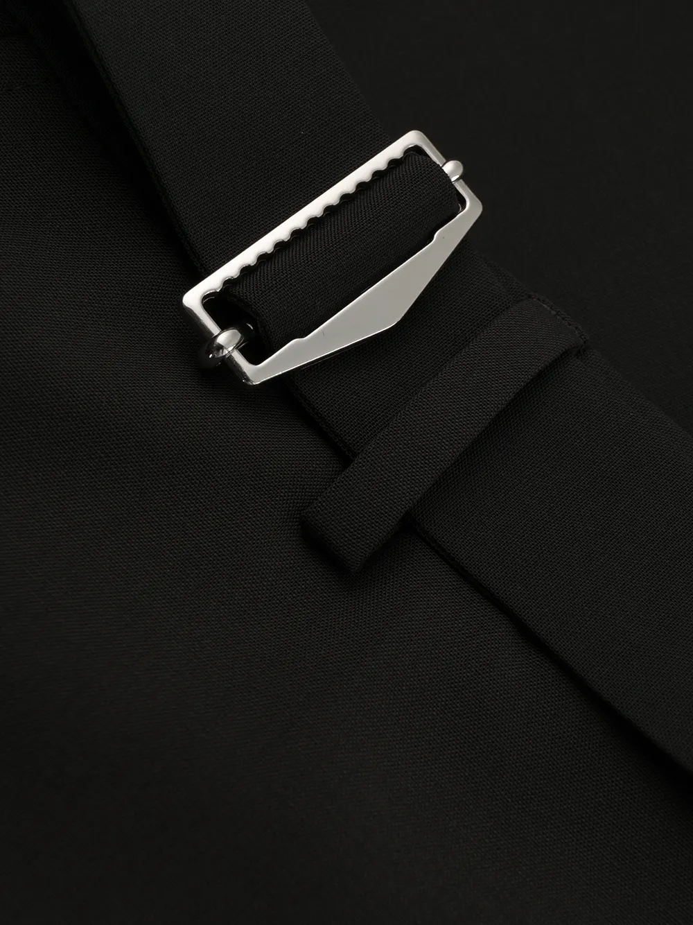 belted tailored cut trousers