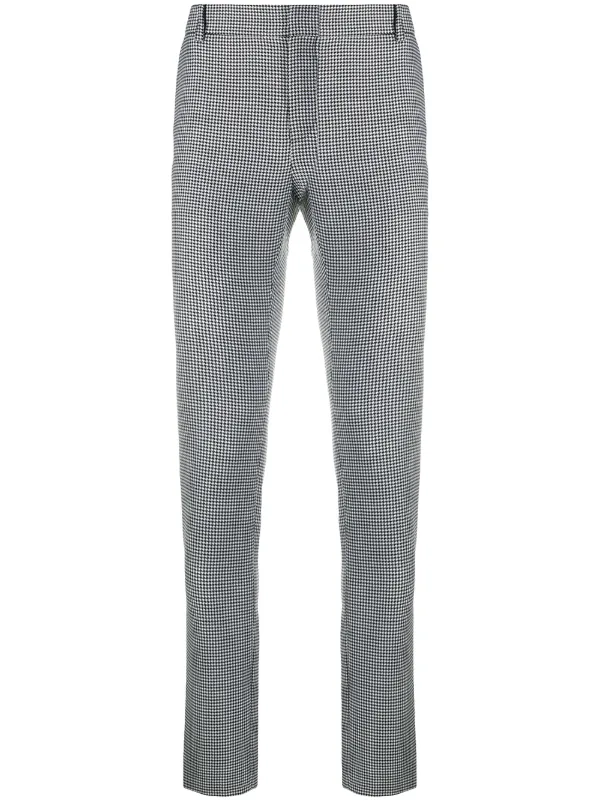 white slim fit trousers