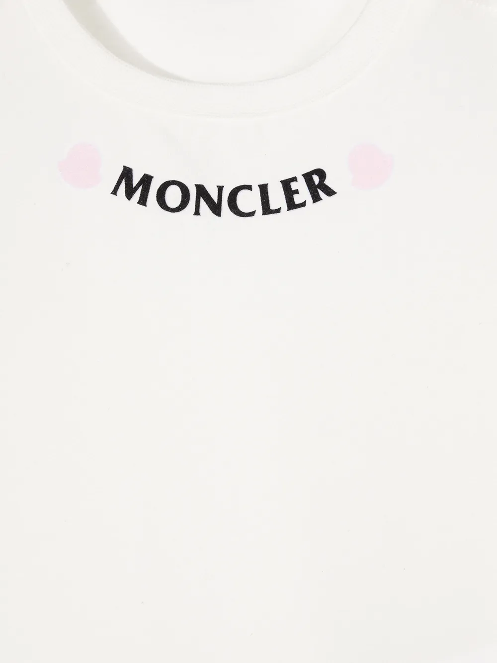 фото Moncler kids футболка с круглым вырезом и логотипом