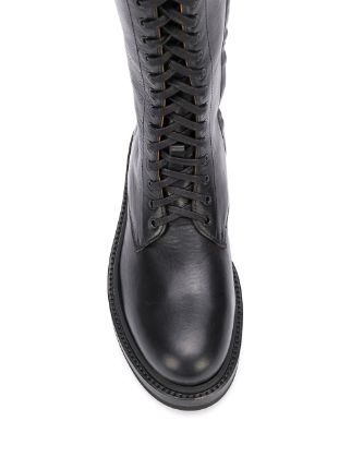 calf-length lace-up boots展示图