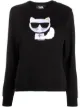 الصورة 1 من Karl Lagerfeld سويت شيرت برقبة مستديرة