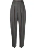 Brunello Cucinelli striped tapered trousers - Grey