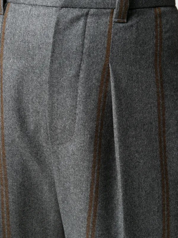 Brunello Cucinelli】ストライプ テーパードパンツ - www.pomna.com