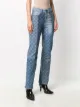 Marine Serre moon print high-rise straight leg jeans