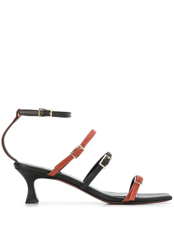 multi strap heeled sandals