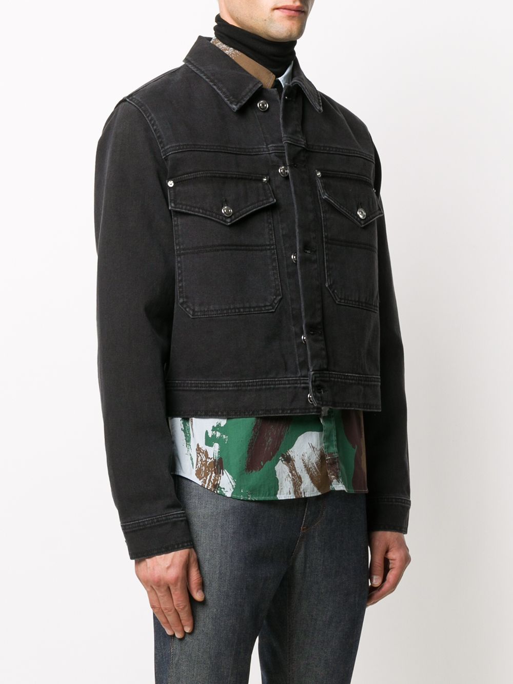 фото Kenzo джинсовая куртка с нашивкой-логотипом