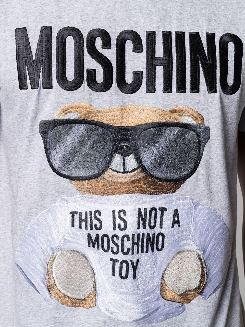 фото Moschino футболка с вышивкой