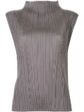 Pleats Please Issey Miyake sleeveless pleated top - Grey