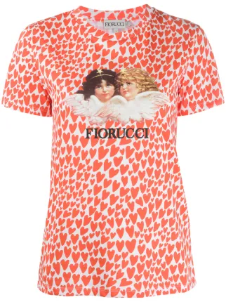 Fiorucci Angels Heart print T-shirt 