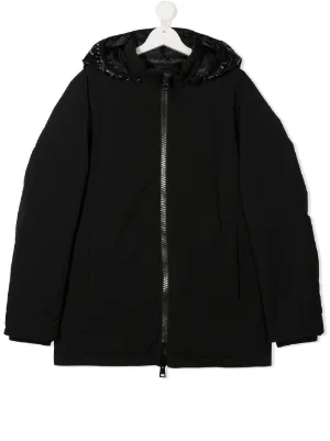 Herno Kids TEEN contrast-hood downraincoat