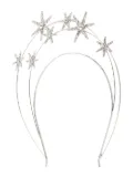 Jennifer Behr Ellerie crystal-embellished star headband - Silver