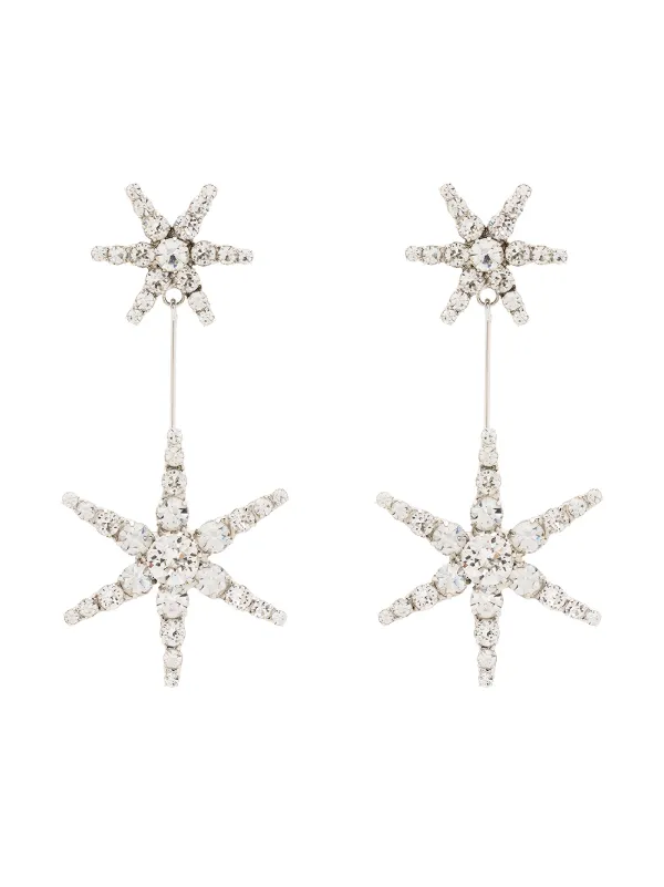 Shop Silver Jennifer Behr Estee Crystal Star Drop Earrings With Express Delivery Farfetch