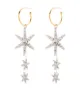 Image 1 of Jennifer Behr Alax star hoop earrings