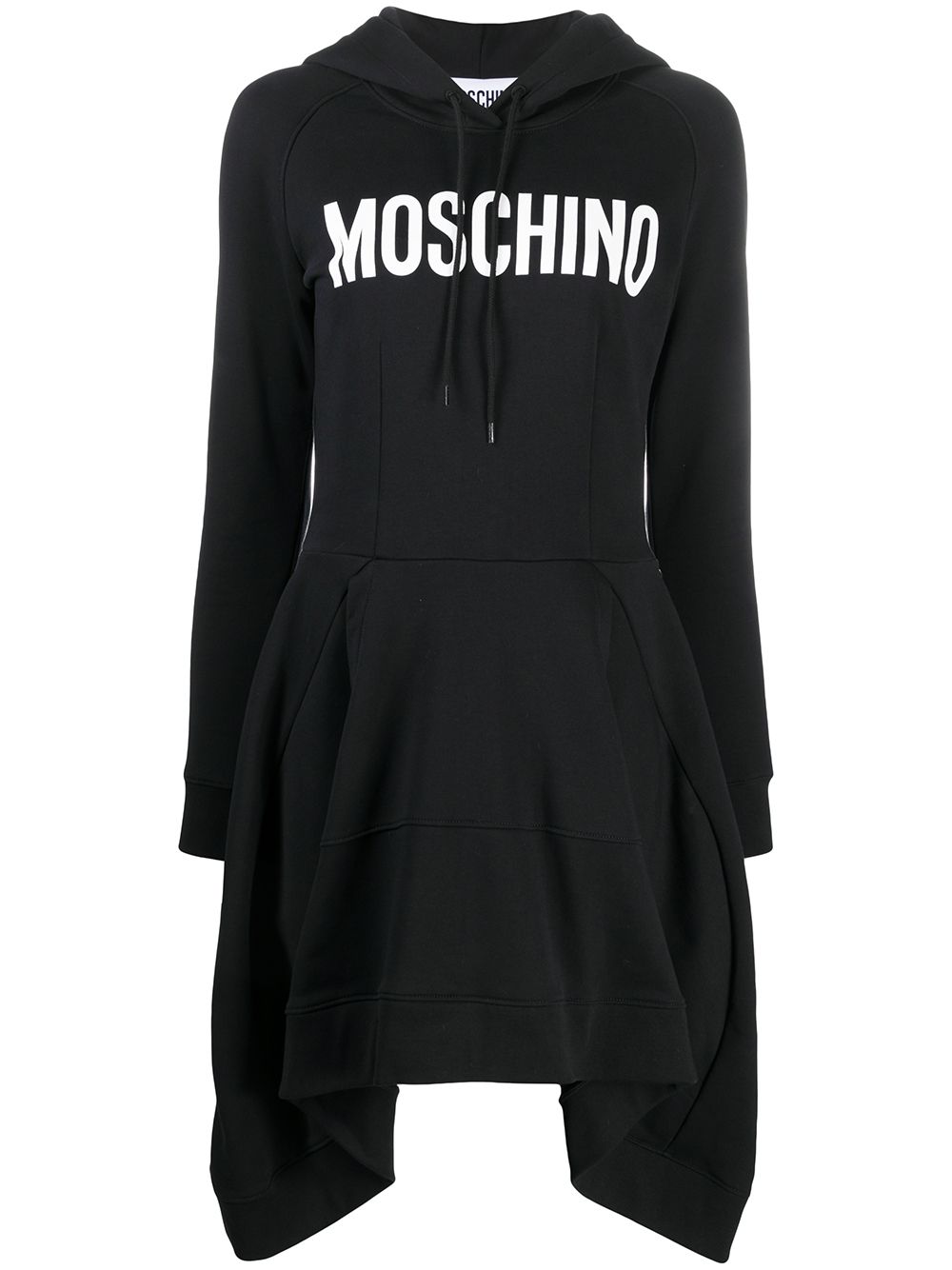 фото Moschino платье-худи с логотипом