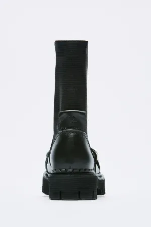 Chunky Chain-Embellished Boots