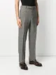 Emporio Armani check print straight leg trousers