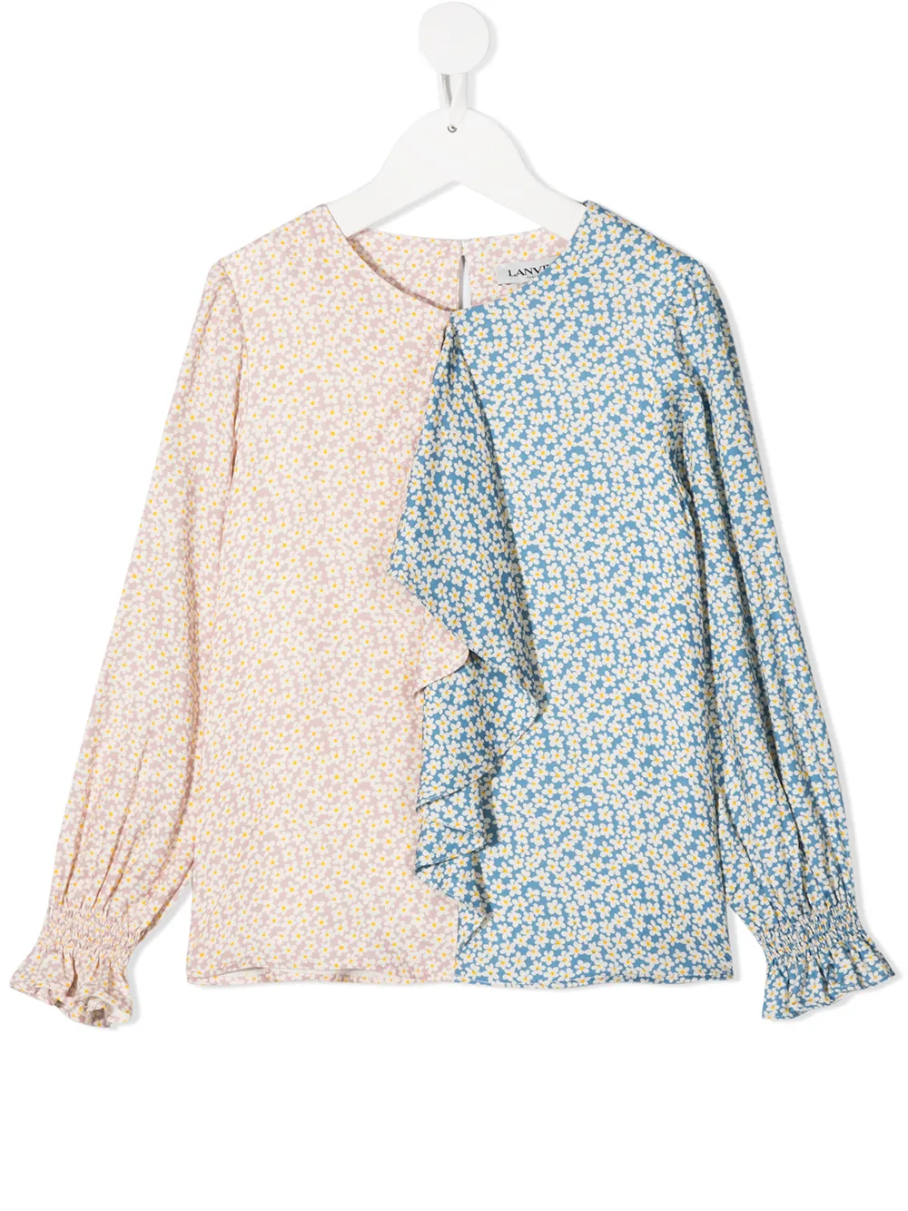 blouse à design patchwork