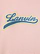 LANVIN Enfant TEEN logo embroidered hoodie dress