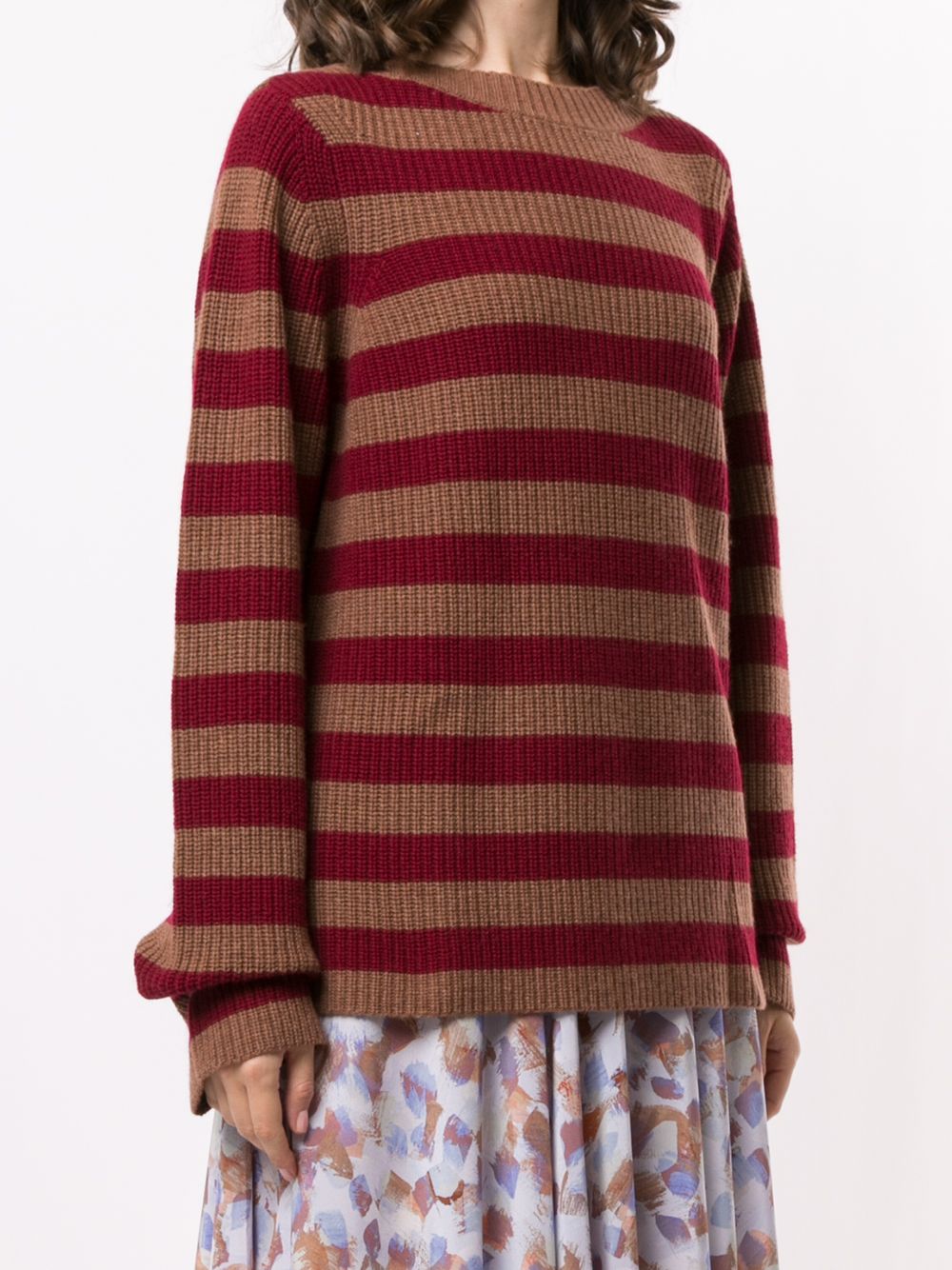 фото Lhd horizontal stripe knit jumper